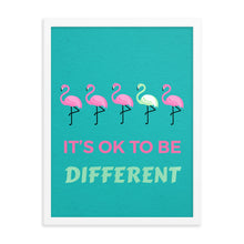 Load image into Gallery viewer, Flamingo Framed poster
